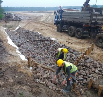 Melioracje na drodze ekspresowej S17 Skrudki-Sielce